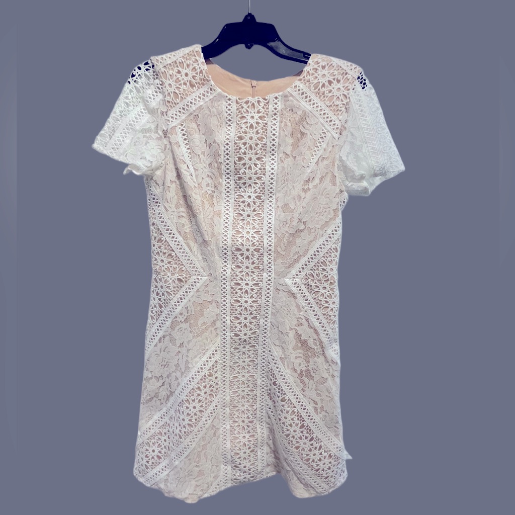 Eliza J Size 10 White Lace Dress